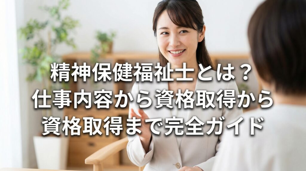 精神保健福祉士とは？仕事内容から資格取得まで完全ガイド