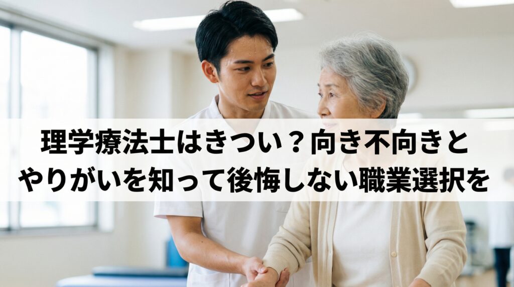 理学療法士はきつい?向き不向きとやりがいを知って後悔しない職業選択を